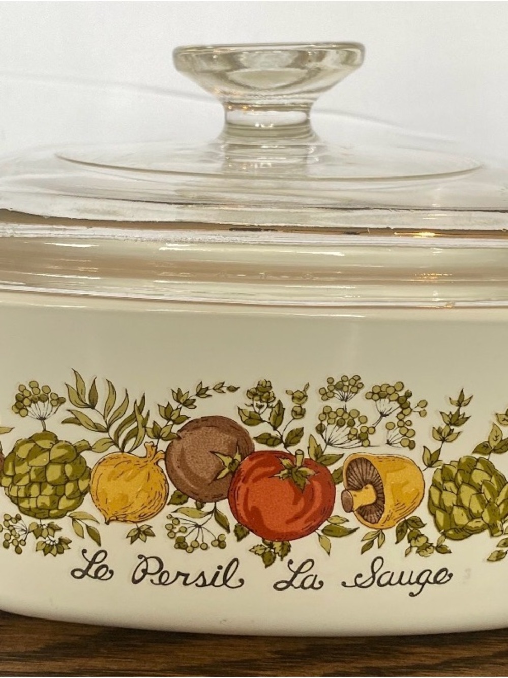 Vintage Corning Ware Spice of Life Casserole Set w/ Pyrex Glass Lids – 4 Pieces - Picture 7 of 13
